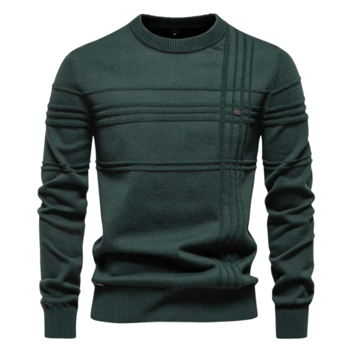 Burkhard | Stilvoller Herrenpullover mit Rautendesign