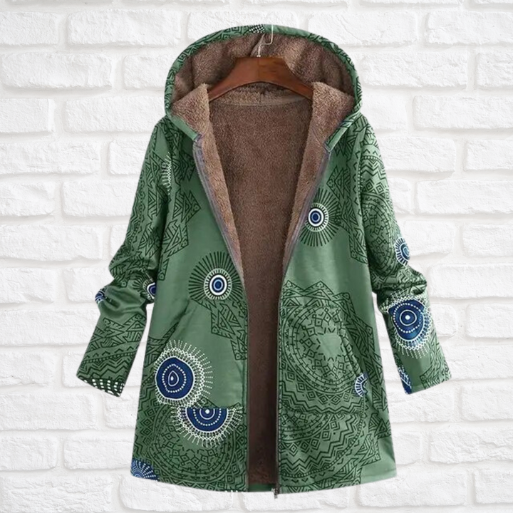 Ilse-Lotte | Winterjacke mit Print, Fleecefutter und Kapuze