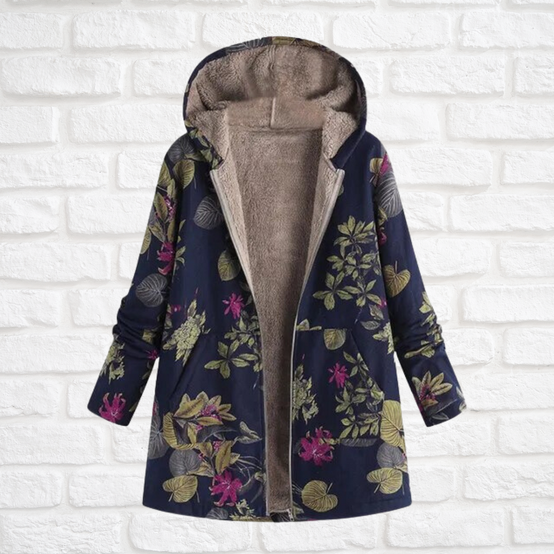Ilse-Lotte | Winterjacke mit Print, Fleecefutter und Kapuze