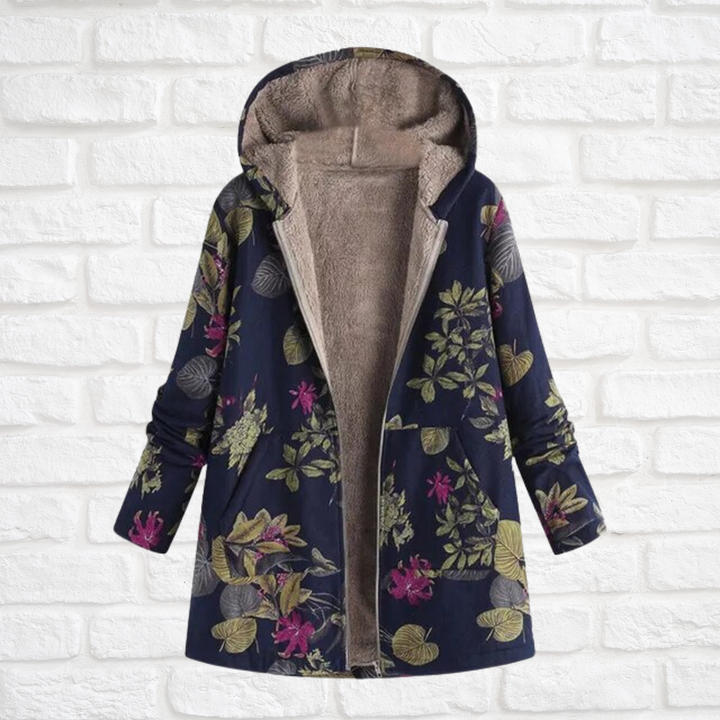 Ilse-Lotte | Winterjacke mit Print, Fleecefutter und Kapuze