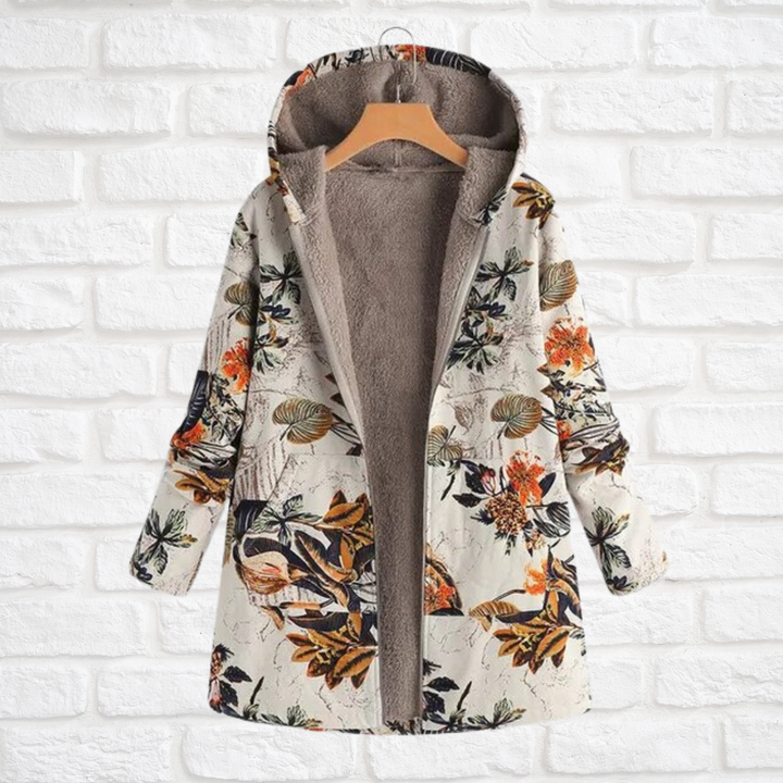 Ilse-Lotte | Winterjacke mit Print, Fleecefutter und Kapuze