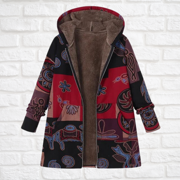Ilse-Lotte | Winterjacke mit Print, Fleecefutter und Kapuze