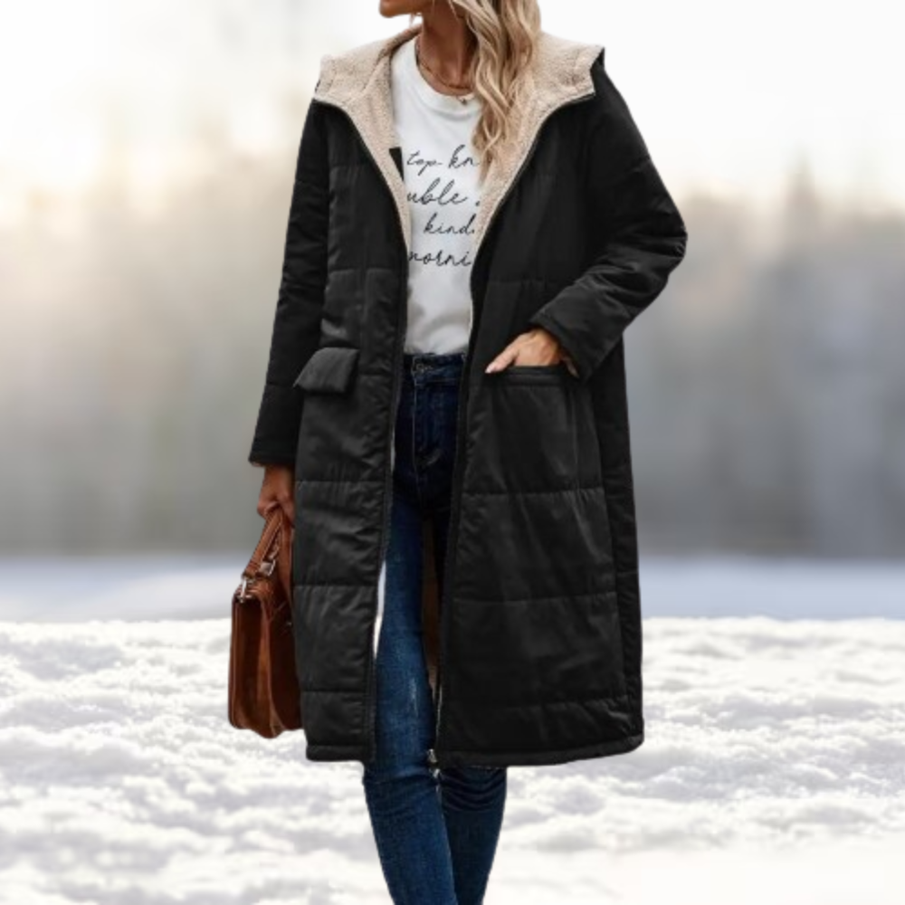 Theresa | Wendbare Winterjacke mit praktischem Reißverschluss