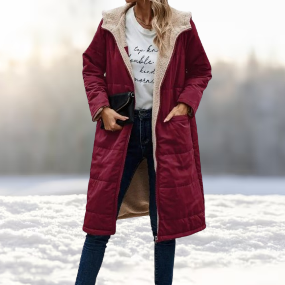 Theresa | Wendbare Winterjacke mit praktischem Reißverschluss