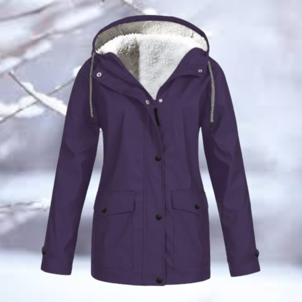 Elsa-Marie | Wasserdichte Winterjacke mit Kapuze und verstellbaren Bündchen