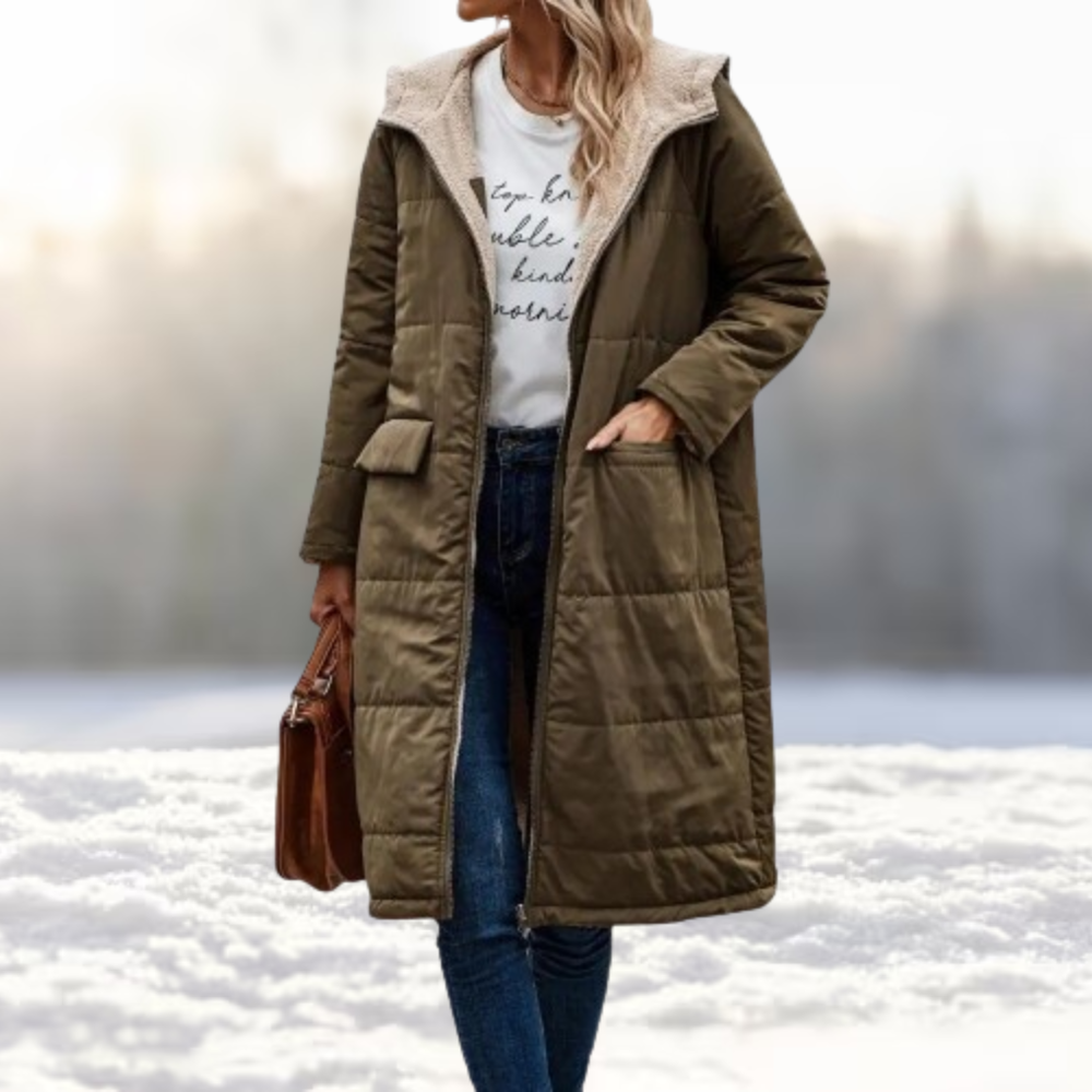 Theresa | Wendbare Winterjacke mit praktischem Reißverschluss
