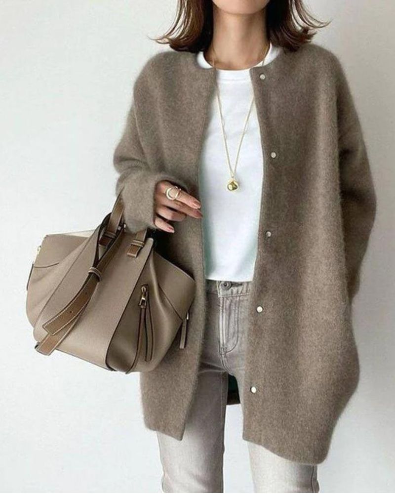 Anna-Line | Stilvolle Strickjacke aus warmem Material
