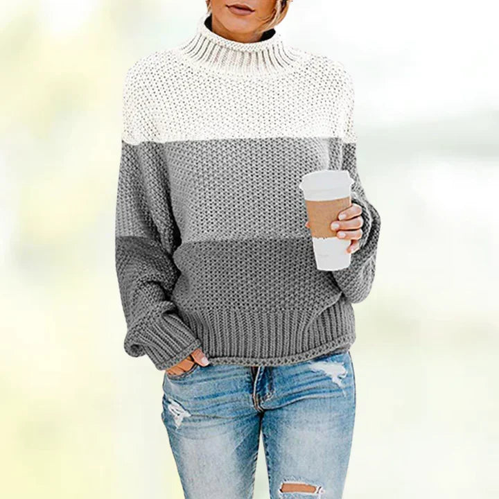 Lise-Marie | Rollkragenpullover mit auffälligem Muster