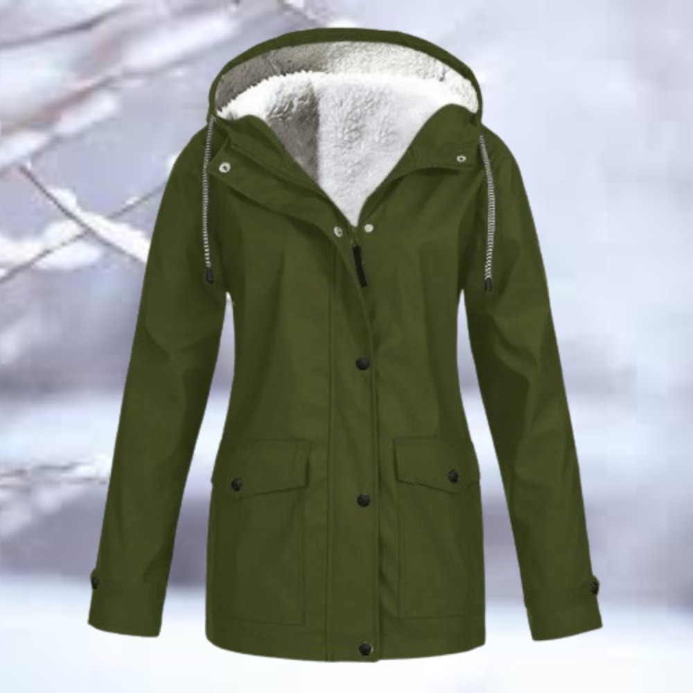 Elsa-Marie | Wasserdichte Winterjacke mit Kapuze und verstellbaren Bündchen