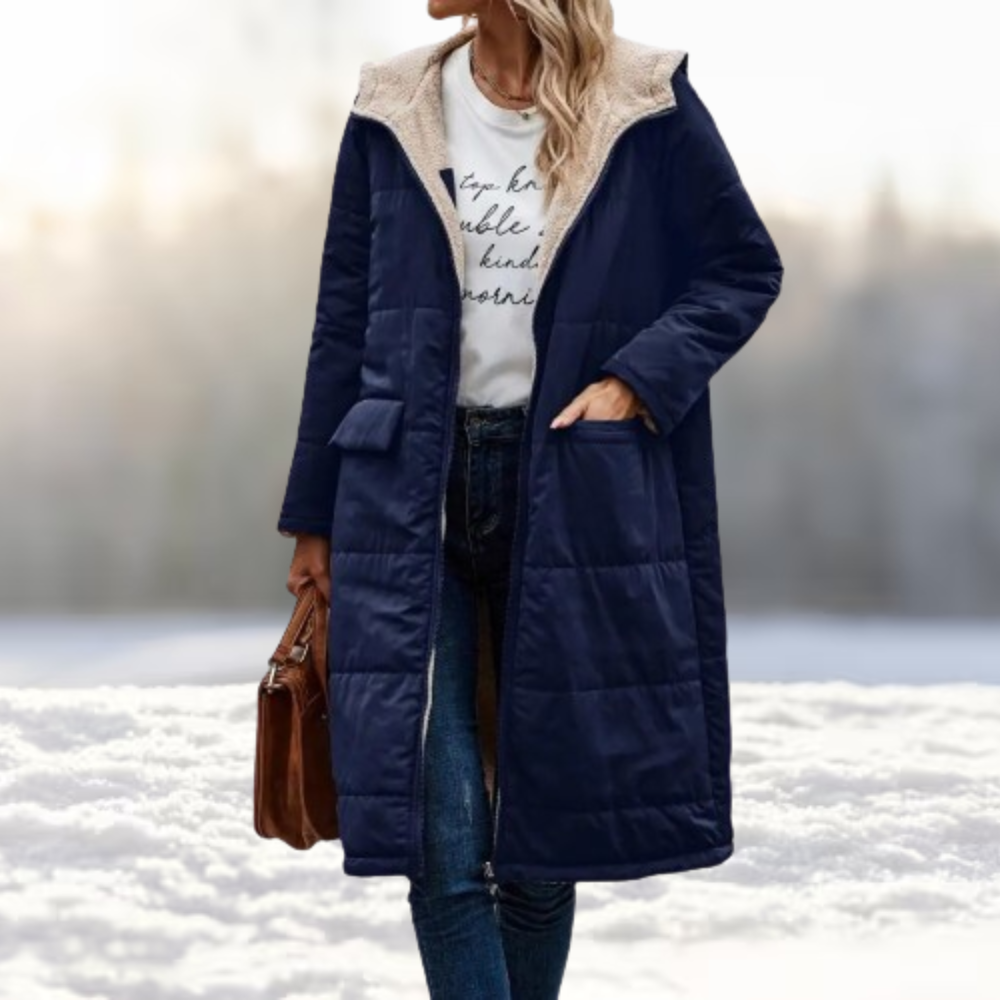 Theresa | Wendbare Winterjacke mit praktischem Reißverschluss