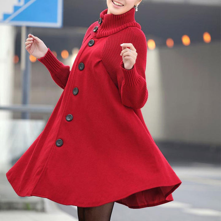 Amelie | Lange Übergangsjacke mit hohem Kragen und weicher Isolation