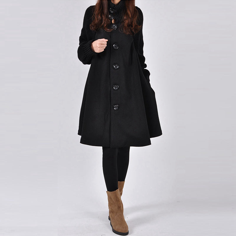 Amelie | Lange Übergangsjacke mit hohem Kragen und weicher Isolation