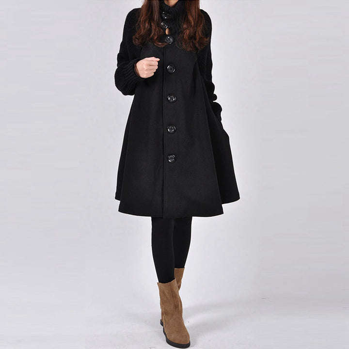 Amelie | Lange Übergangsjacke mit hohem Kragen und weicher Isolation