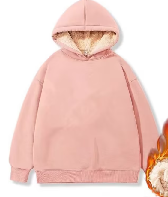 Walpurga | Sherpa-Fleece-Pullover mit Kapuze und Taschen