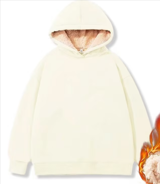 Walpurga | Sherpa-Fleece-Pullover mit Kapuze und Taschen