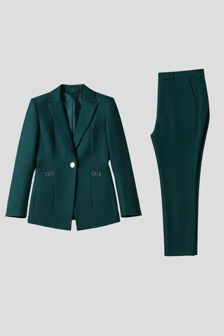 Josefa | Zweiteiler aus Ein-Knopf-Blazer und gerader Hose