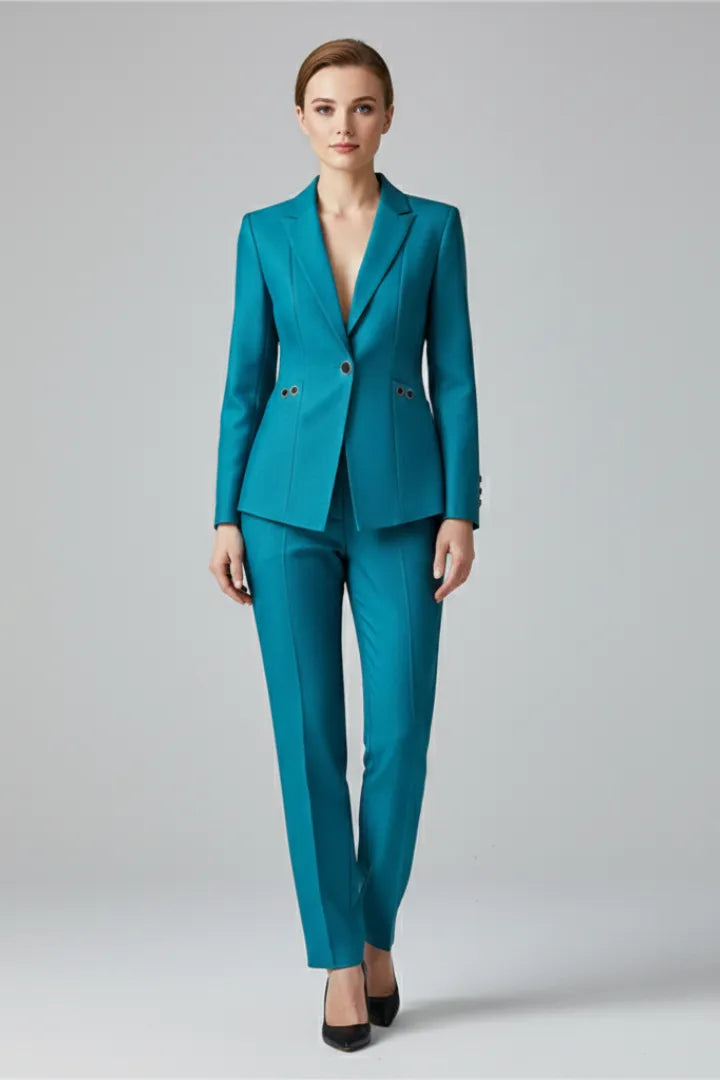 Josefa | Zweiteiler aus Ein-Knopf-Blazer und gerader Hose