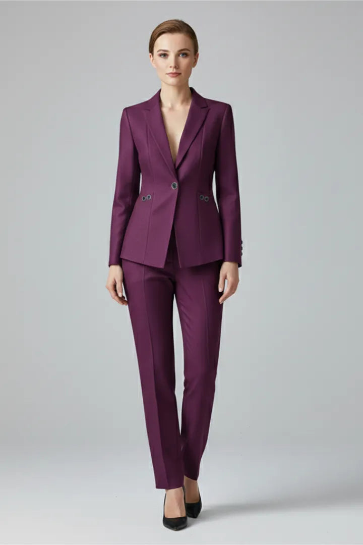 Josefa | Zweiteiler aus Ein-Knopf-Blazer und gerader Hose