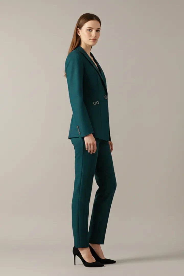 Josefa | Zweiteiler aus Ein-Knopf-Blazer und gerader Hose