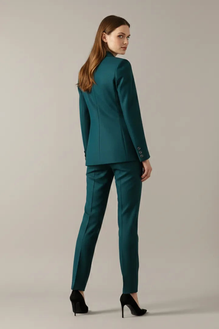 Josefa | Zweiteiler aus Ein-Knopf-Blazer und gerader Hose