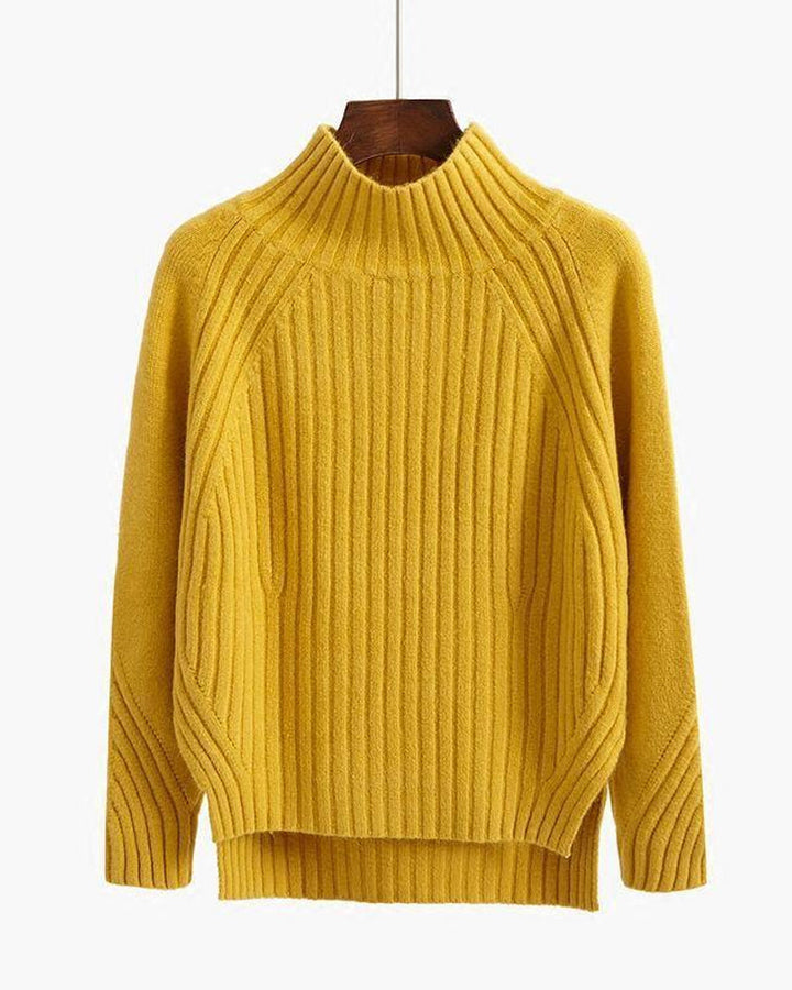 Ilse-Sophie | Kuscheliger Strickpullover mit hohem Kragen