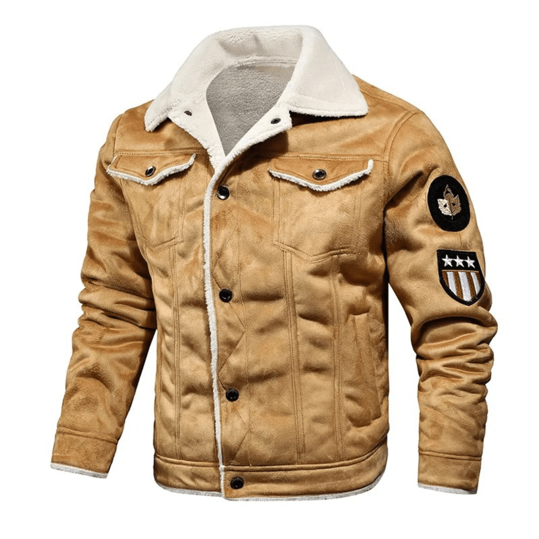 Edo | Elegante Warme Jacke Mit Knopfleiste