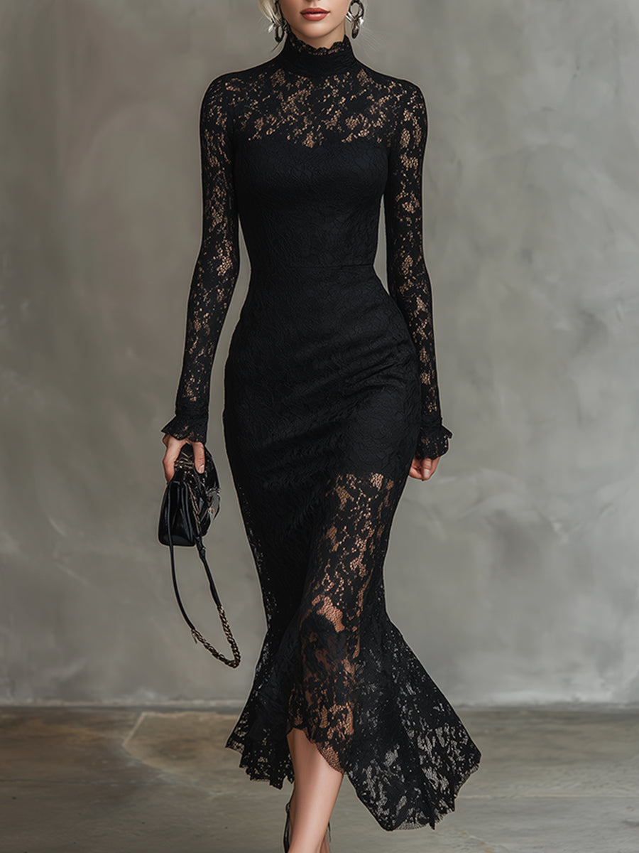 Alwine | Spitzen-Abendkleid mit Fischschwanz