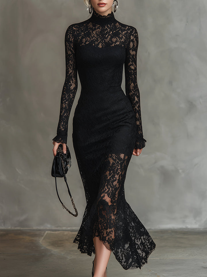 Alwine | Spitzen-Abendkleid mit Fischschwanz