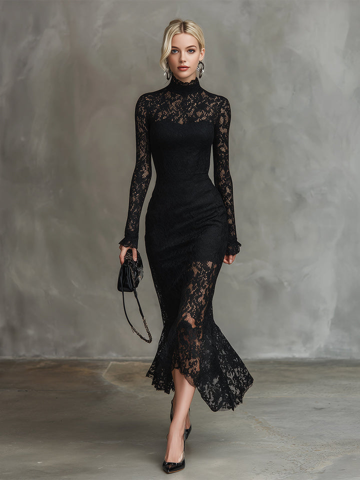 Alwine | Spitzen-Abendkleid mit Fischschwanz