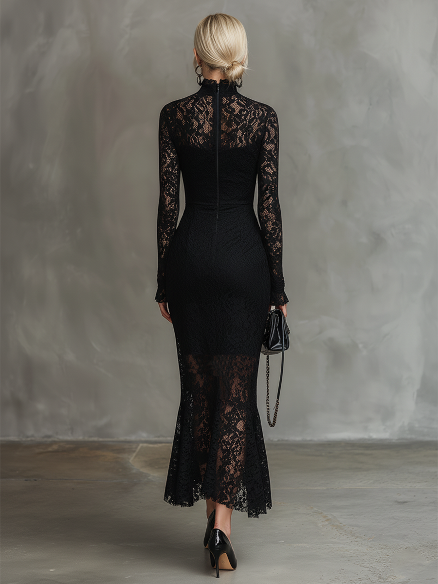 Alwine | Spitzen-Abendkleid mit Fischschwanz