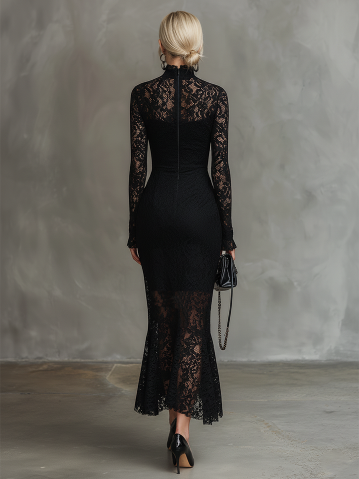 Alwine | Spitzen-Abendkleid mit Fischschwanz