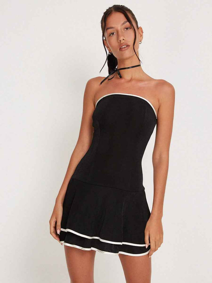 Amalia | Ärmelloses Kleid in Schwarz