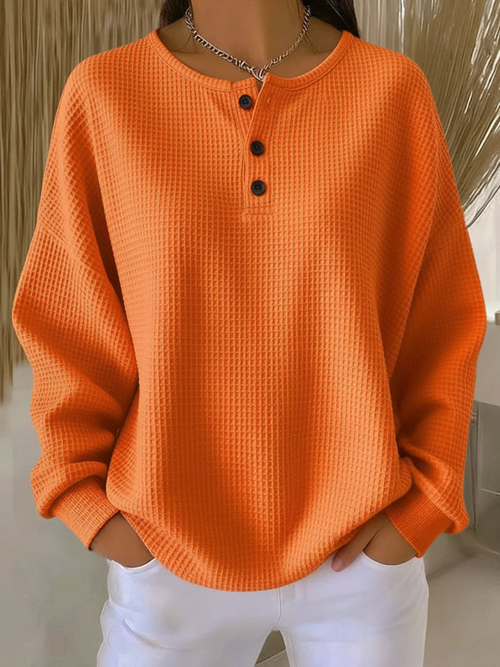 Friederike | Weiches Waffelstrick-Sweatshirt