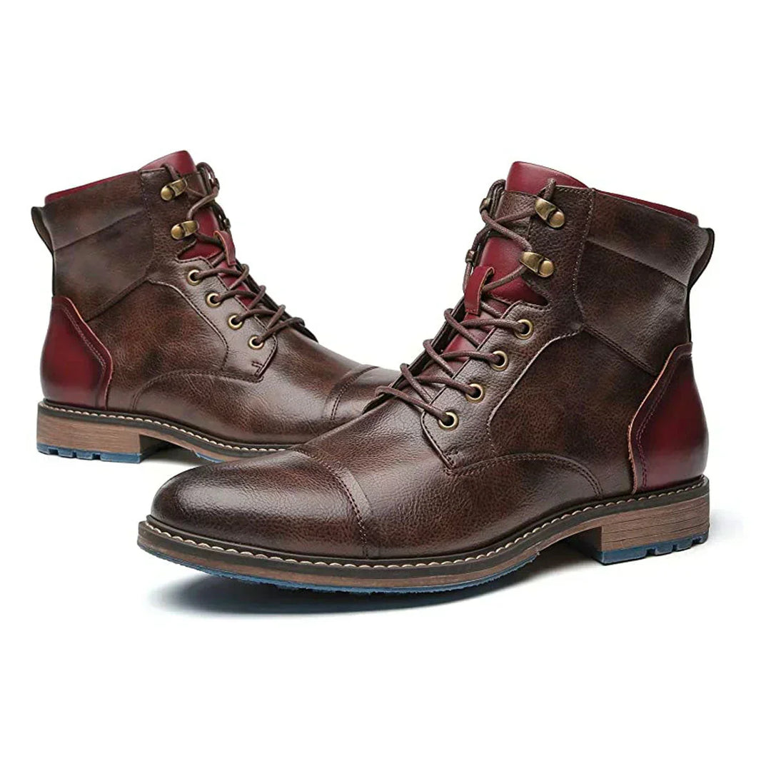 Elegante Oxford-Stiefel aus Leder