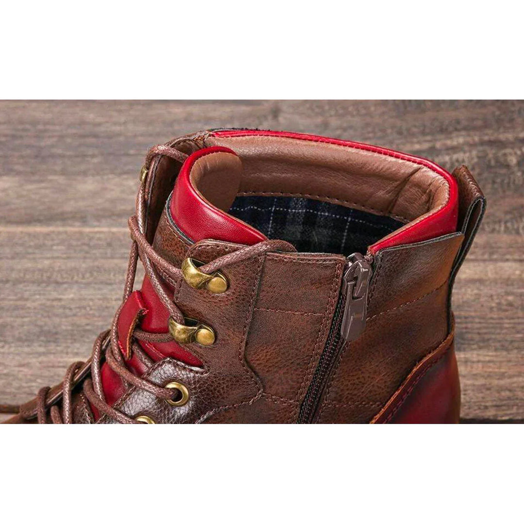 Elegante Oxford-Stiefel aus Leder