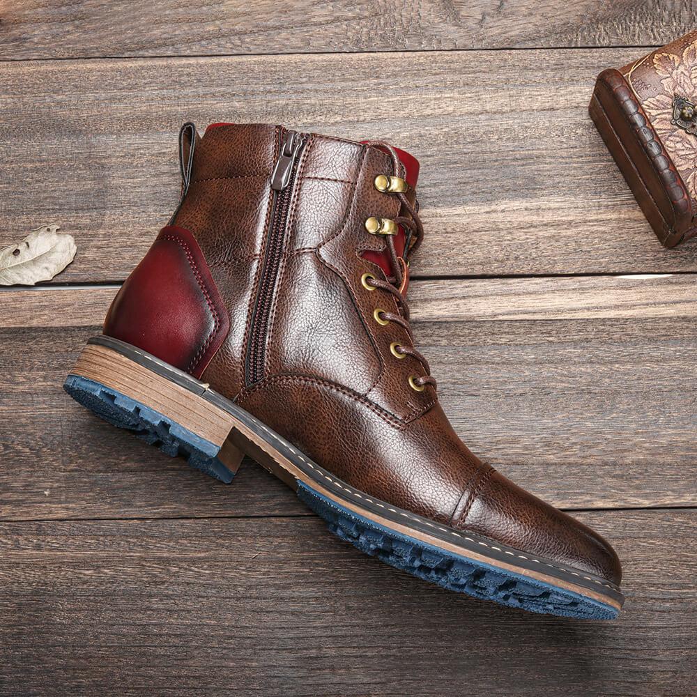Elegante Oxford-Stiefel aus Leder