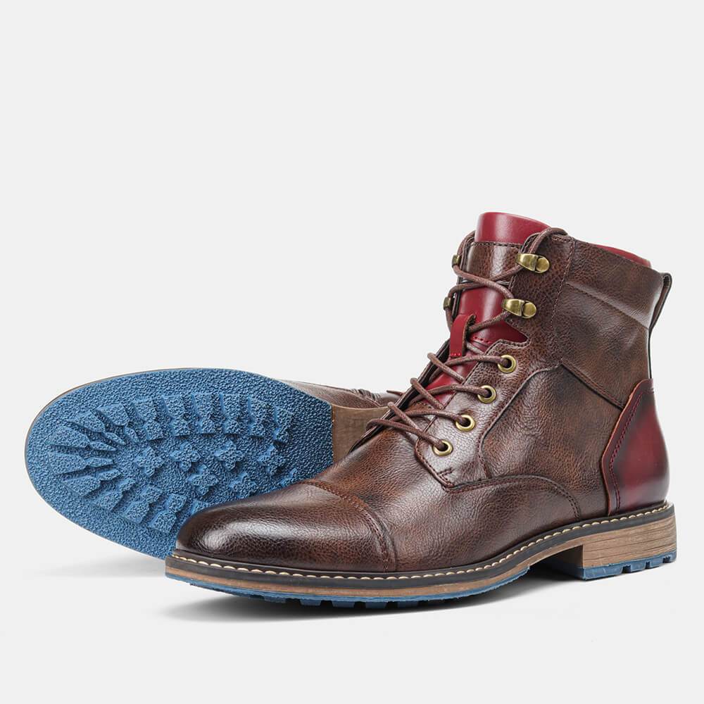 Elegante Oxford-Stiefel aus Leder