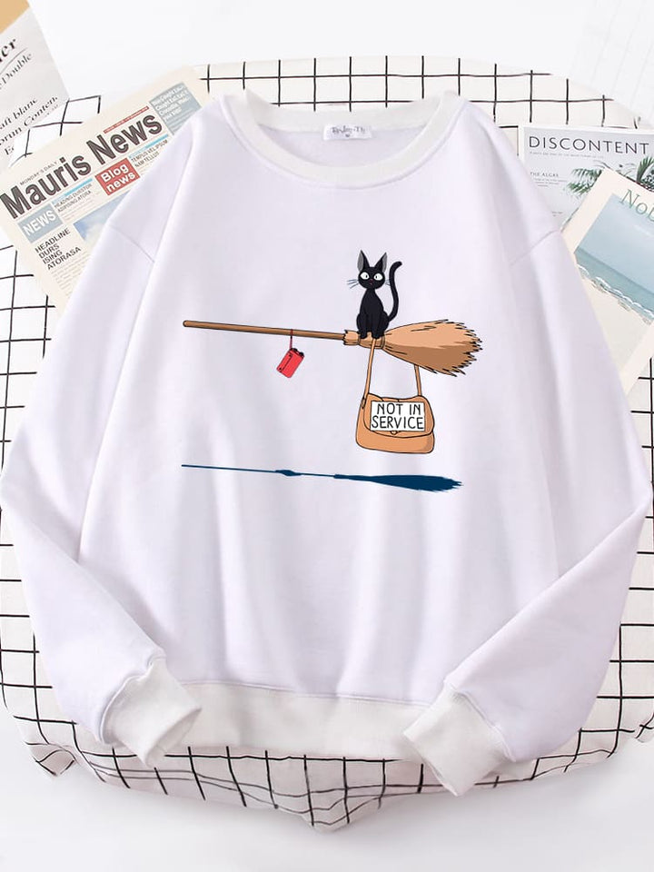 Bertha | Pullover mit grafischem Print und Rippbündchen