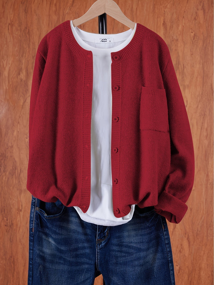 Hilma | Gemütliche Strickjacke mit großen Taschen