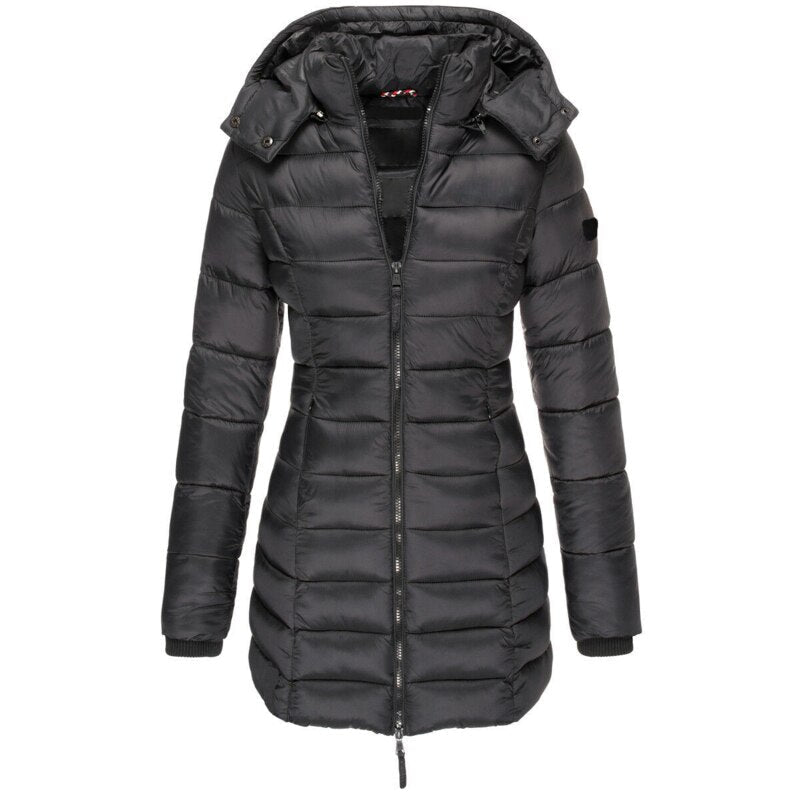 Lena-Kathrin | Puffer-Winterjacke mit abnehmbarer Kapuze