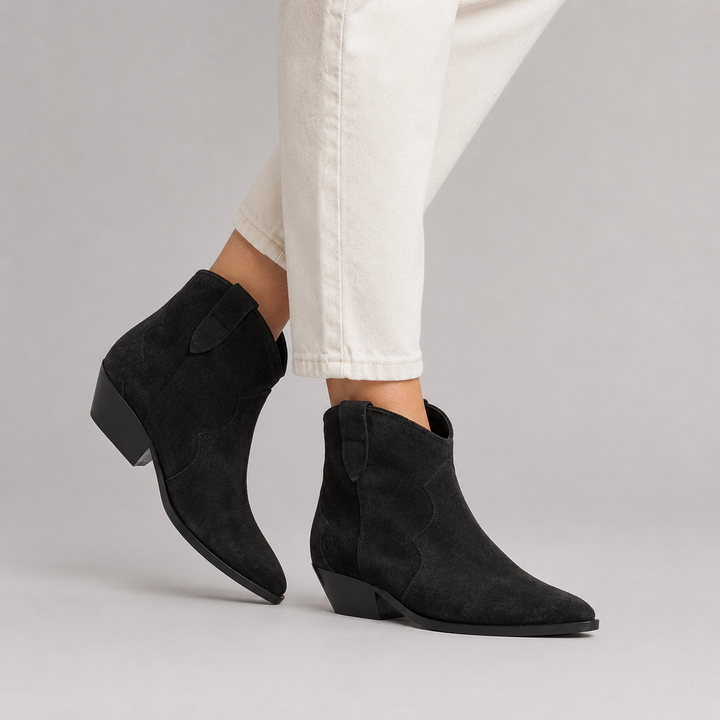 Mia | Orthopädische Stiefeletten in Wildlederoptik