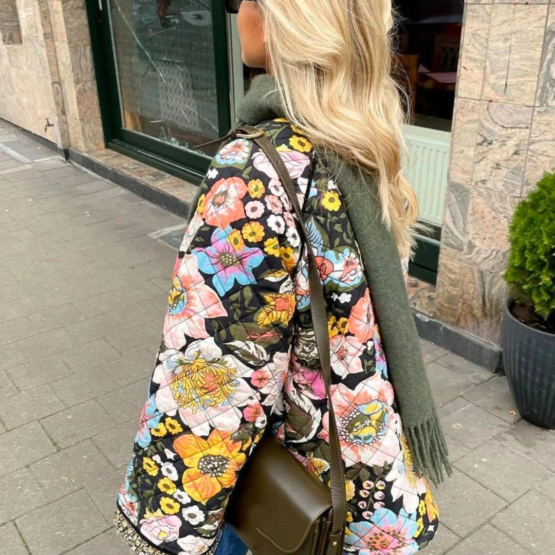 Thekla | Elegante Jacke mit Blumenmuster