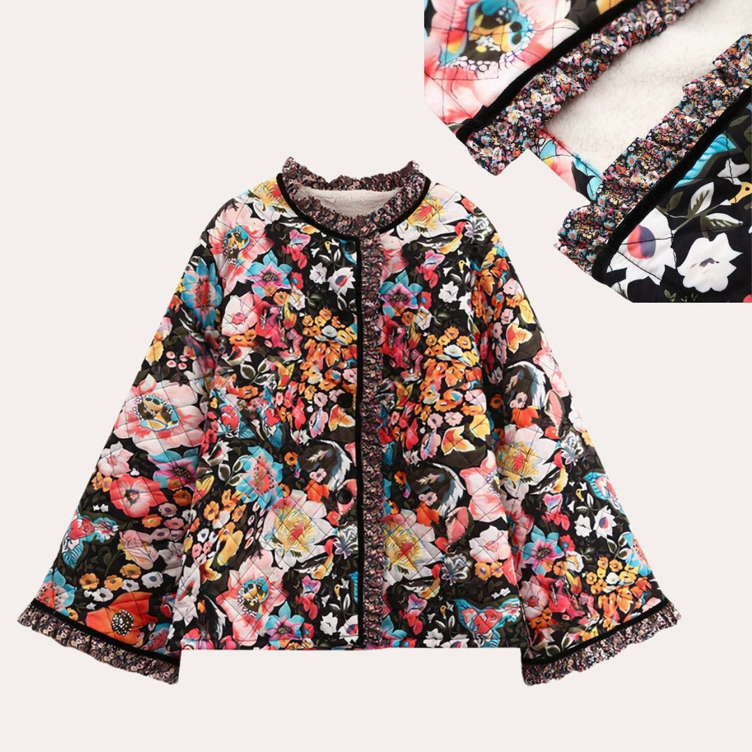 Thekla | Elegante Jacke mit Blumenmuster