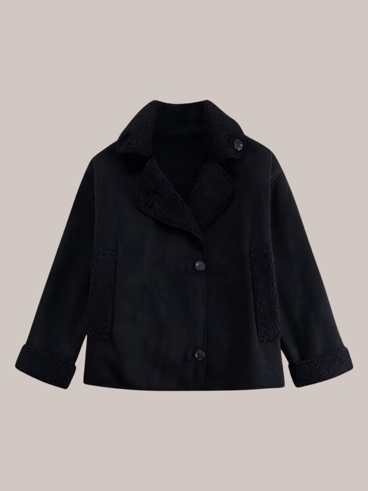 Eva-Hilde | Warmer Mantel mit Teddyfutter