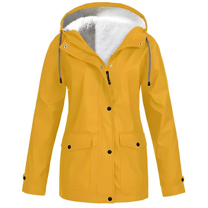 Grete-Marie | Regenjacke mit warmem Futter und verstellbarer Kapuze