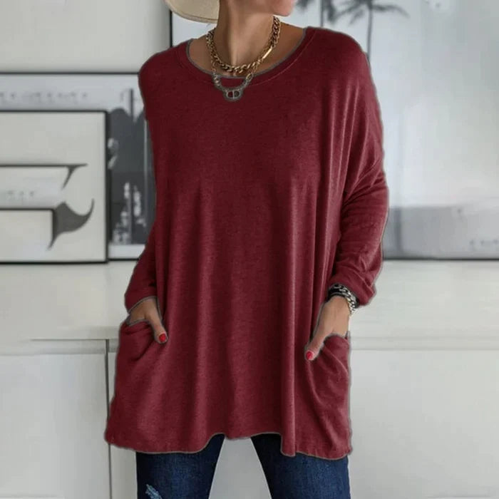 Apollonia | Oversized-Pullover mit großen Taschen
