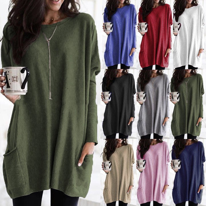 Philomena | Lockeres Strickkleid aus weichem Sweatstoff