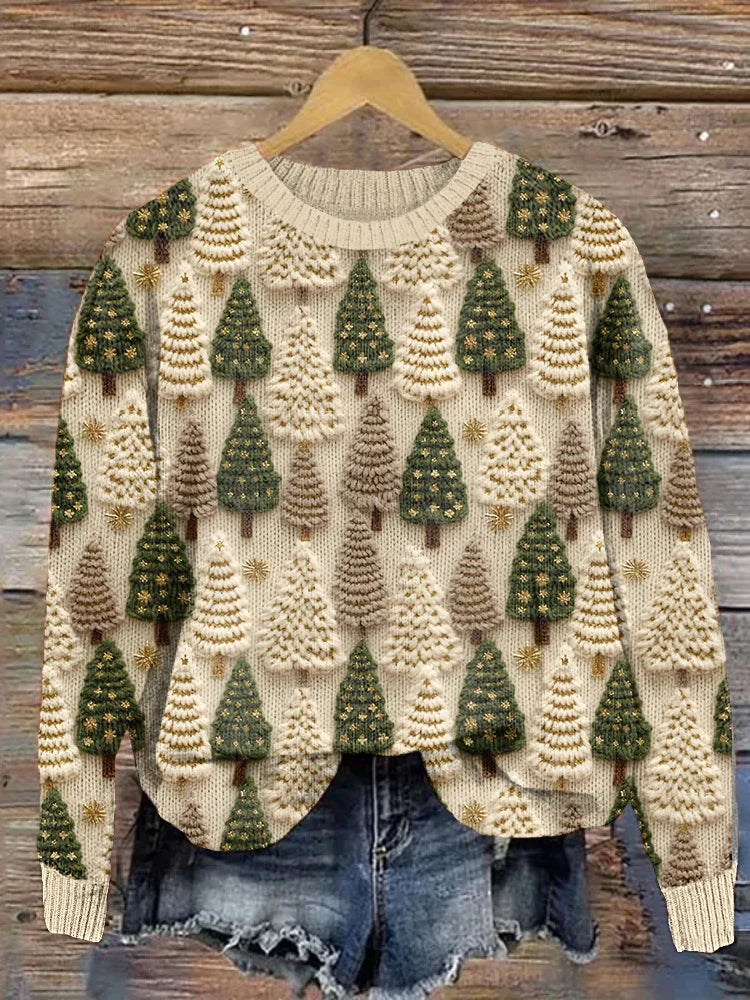 Gerlinde | Kuscheliger Winterpullover mit Weihnachtsmotiv