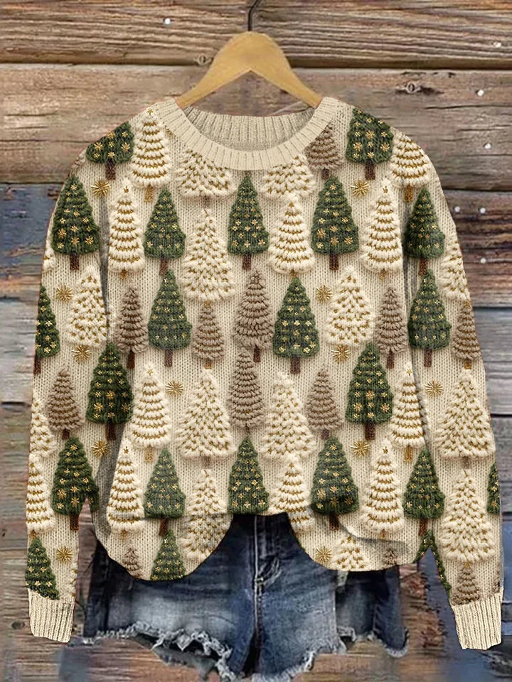 Gerlinde | Kuscheliger Winterpullover mit Weihnachtsmotiv