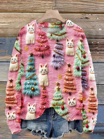 Gerlinde | Kuscheliger Winterpullover mit Weihnachtsmotiv